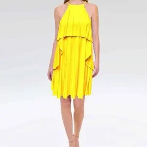 ASOS | Dresses | Asos Designer Brand Yellow Tiered Halter Neck Ruffled Mini Shift Dress Sz | Poshmark ASOS | Dresses | Asos Designer Brand Yellow Tiered Halter Neck Ruffled Mini Shift Dress Sz | Poshmark